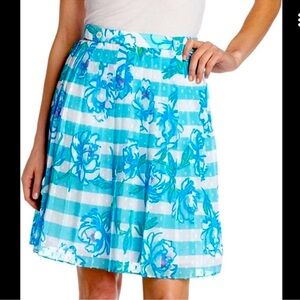 Lilly Pulitzer | Virginia Striped Floral Skirt | 10